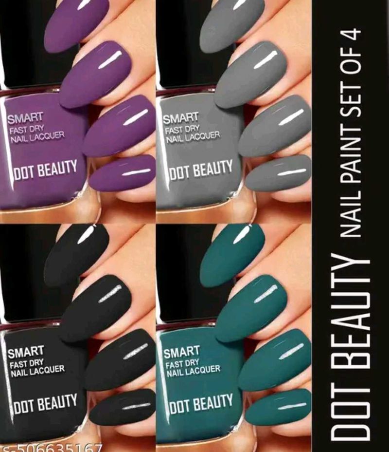 Dot Beauty Nail Paint Set of 4