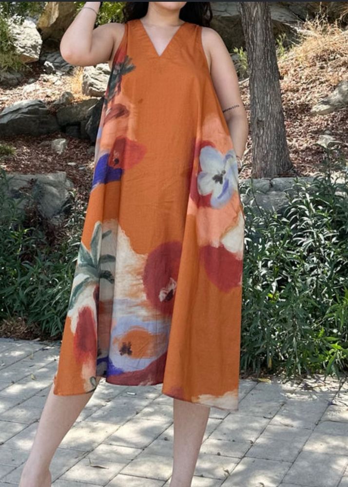 Floral Print Midi Dress