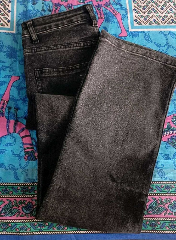 Dark Gray Denim Jeans