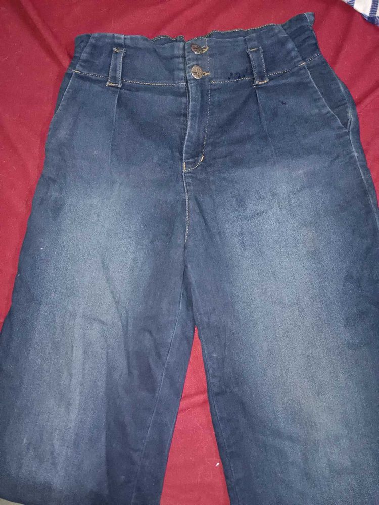 High Waisted Denim Jeans