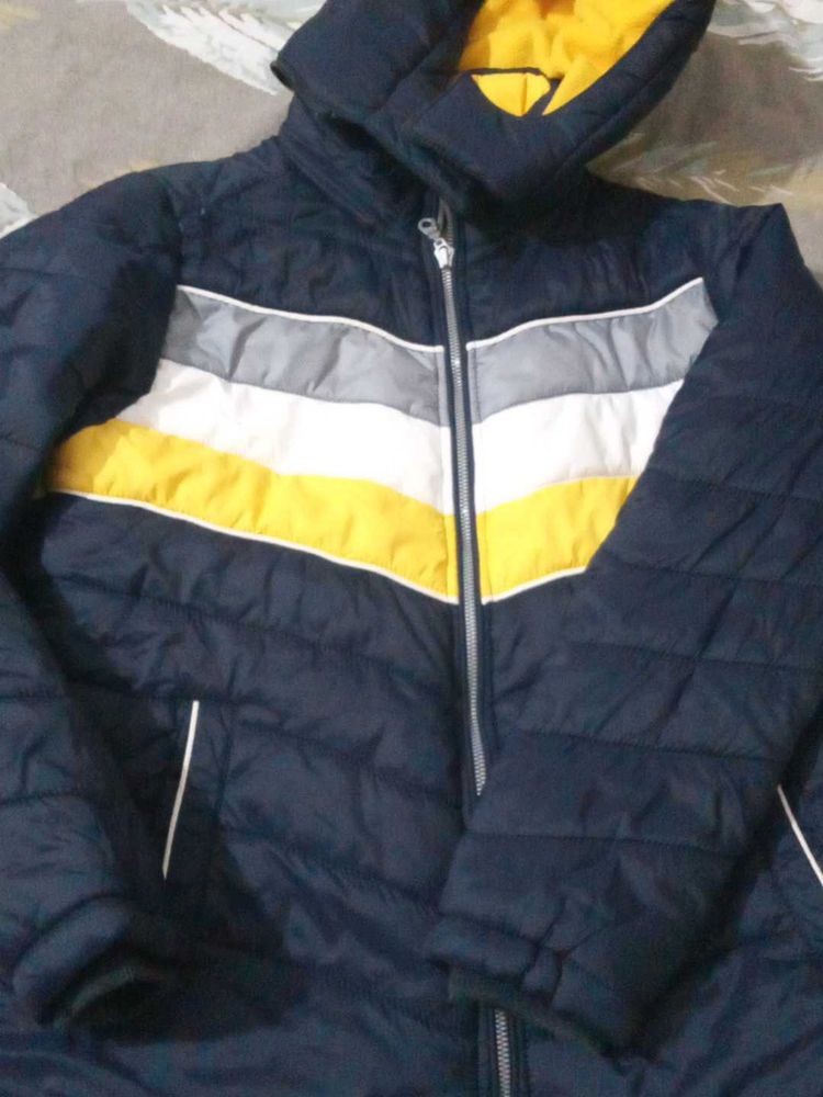 Stylish Striped Puffer Jacket