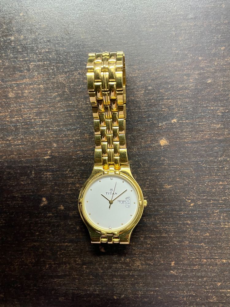 Titan Golden Colour Men Wrist Watch