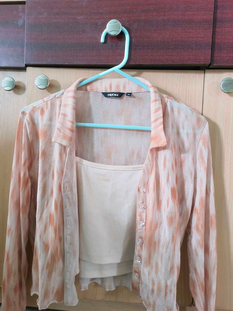 Tie Dye Top &amp; Cami Set