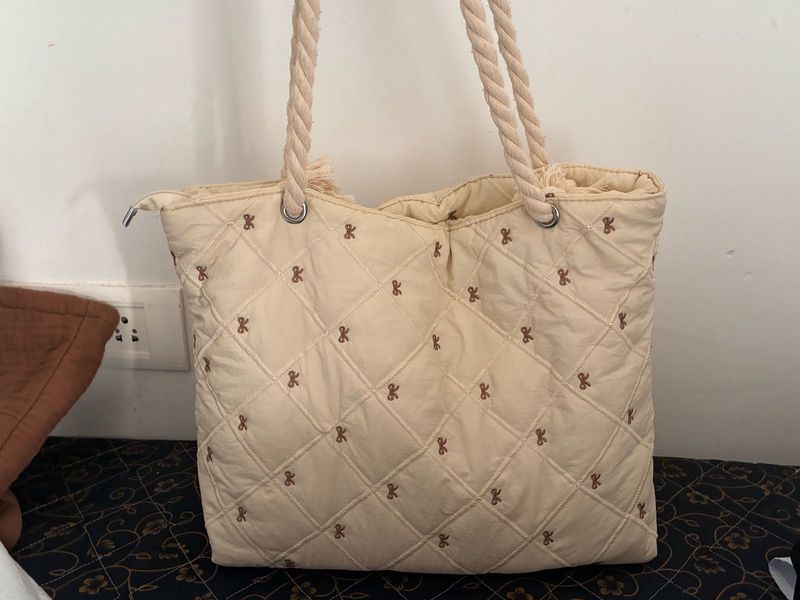 Quilted Tote Bag (no coins accepted)