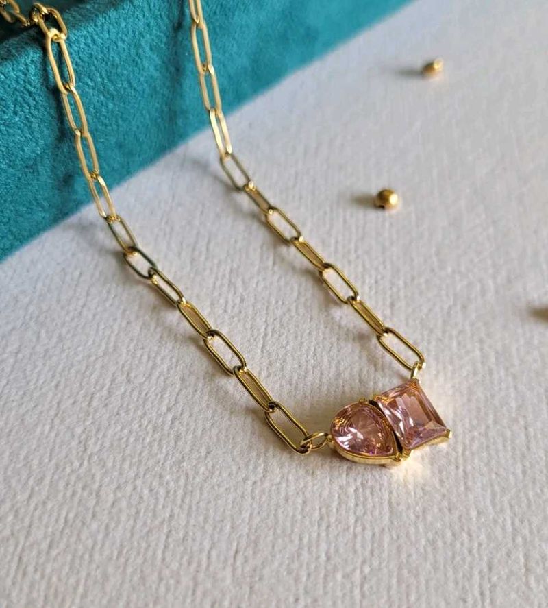 &#39;Toi et Moi&#39;  Antiturnish Necklace