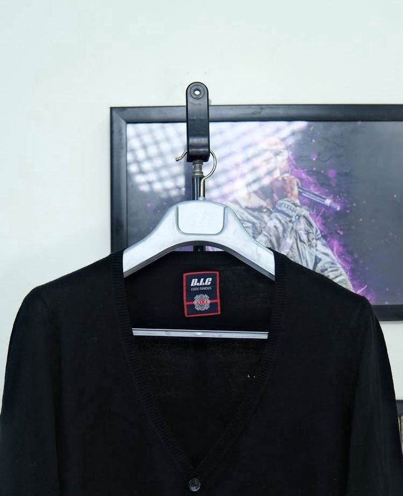 Black Cardigan Sweater