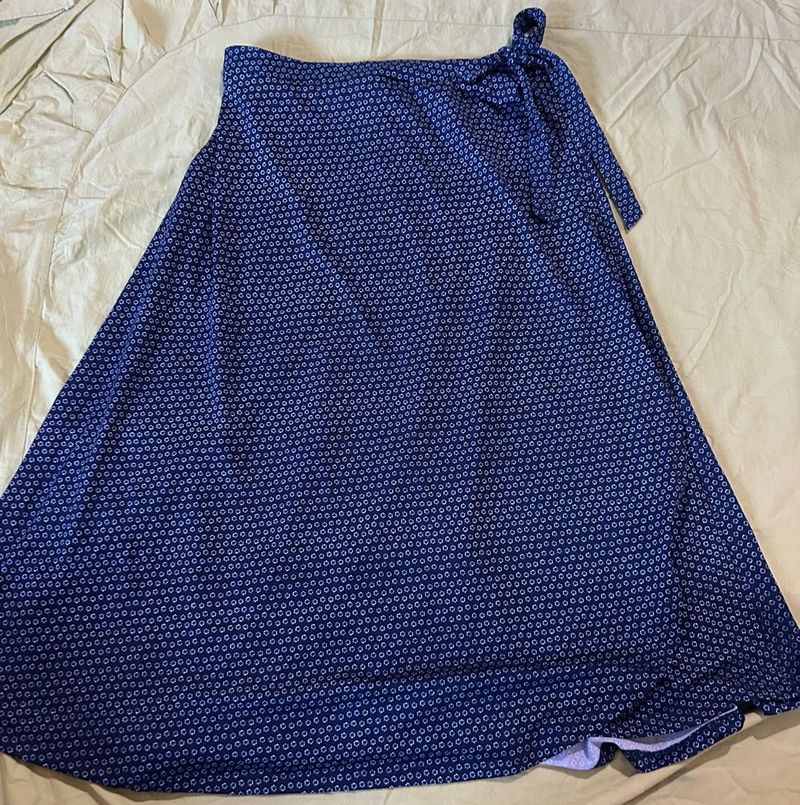 Navy Blue Skirt With Tag