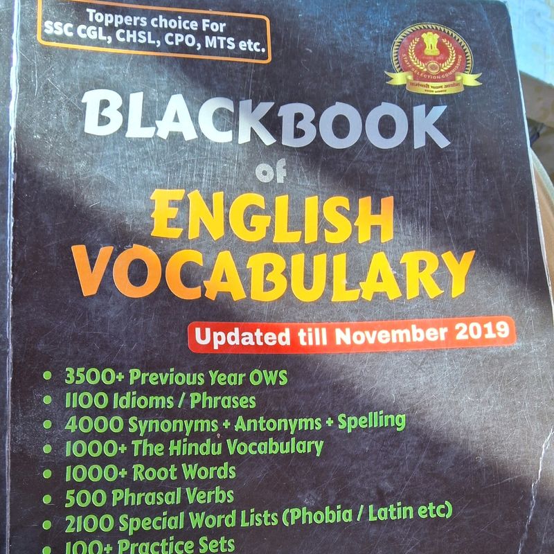 Single BlackBook English Vocabulary.