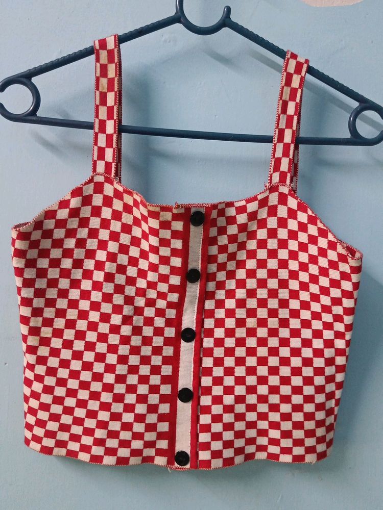 Checks Crop Top❤️