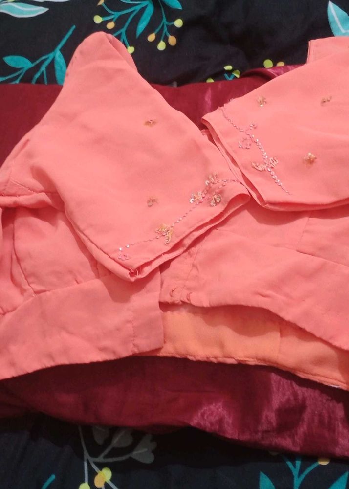 Katori Blouse With Sequined Sleeves