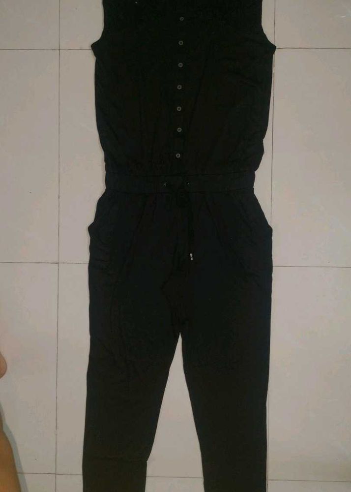 Lee Cooper Lace Buttoned Jumpsuit For Women