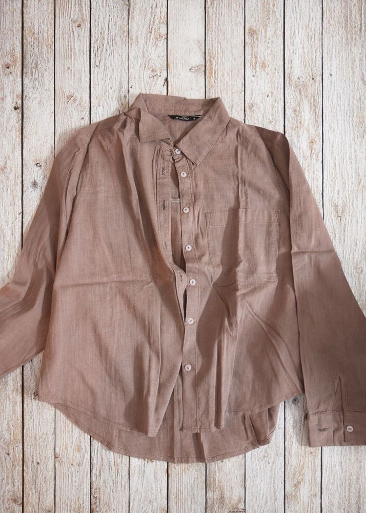 Mauve Button-Down Shirt