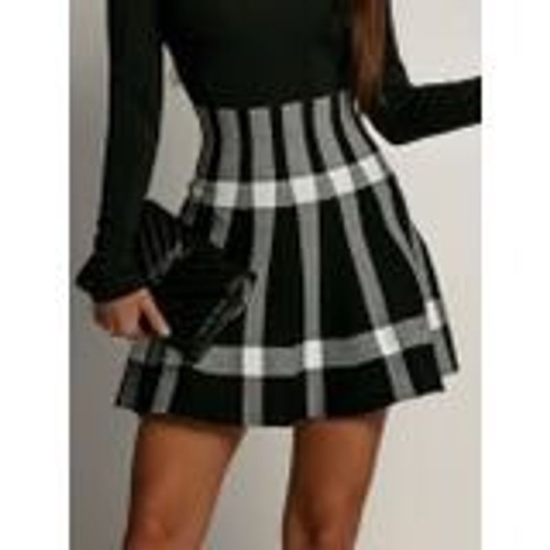 Plaid Mini Skirt