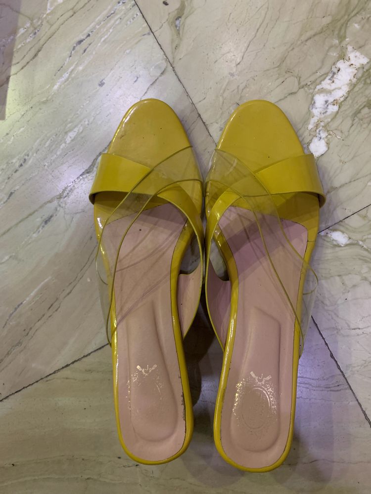 Turmeric Yellow Heel Very Beautiful  Decent Look
