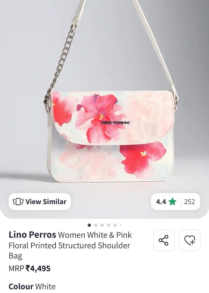 Lino Perros Floral Shoulder Bag