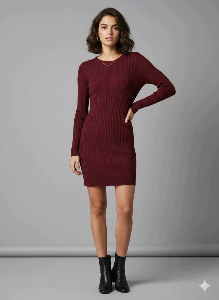 Mango Ribbed Knit Mini Dress 👗✨