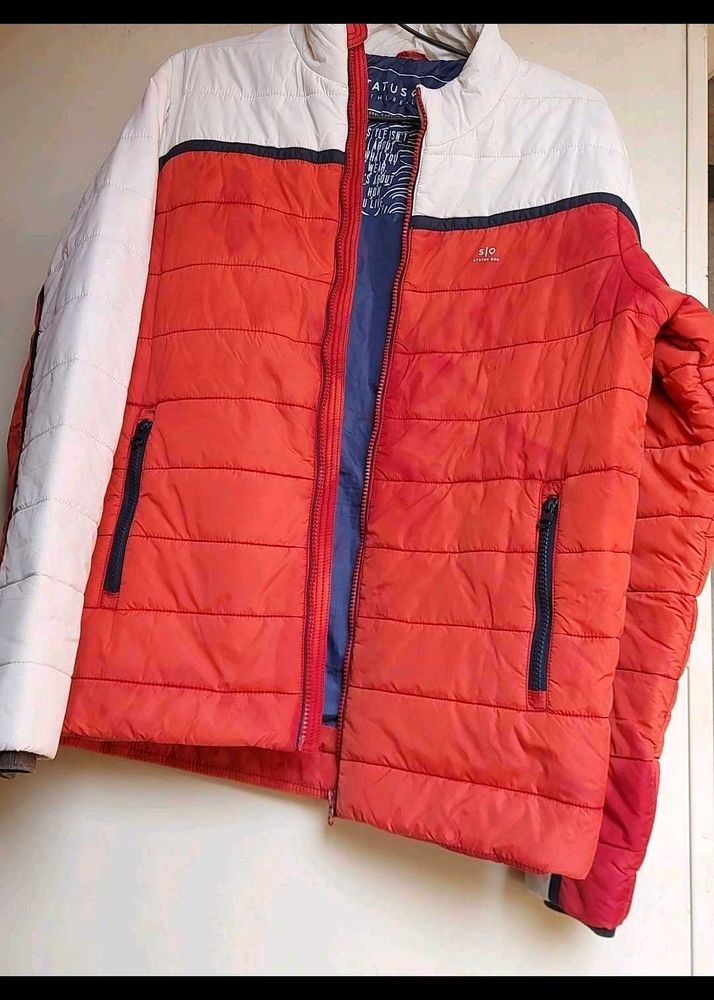 Stylish Orange Padded Jacket