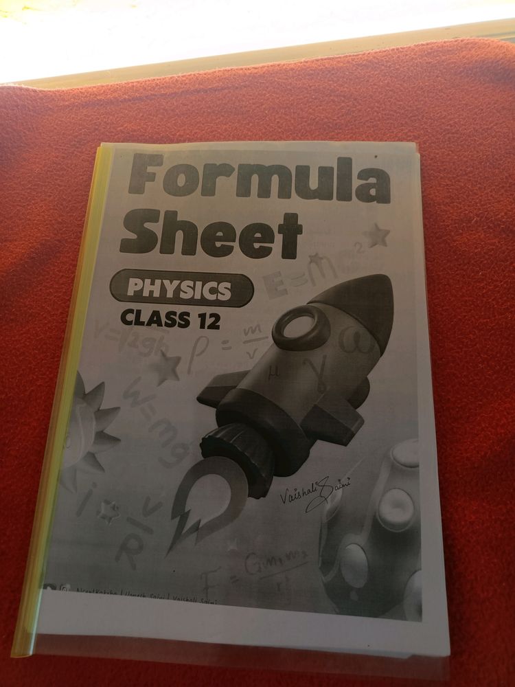 Latest Physics Formula Sheet For Class 12th