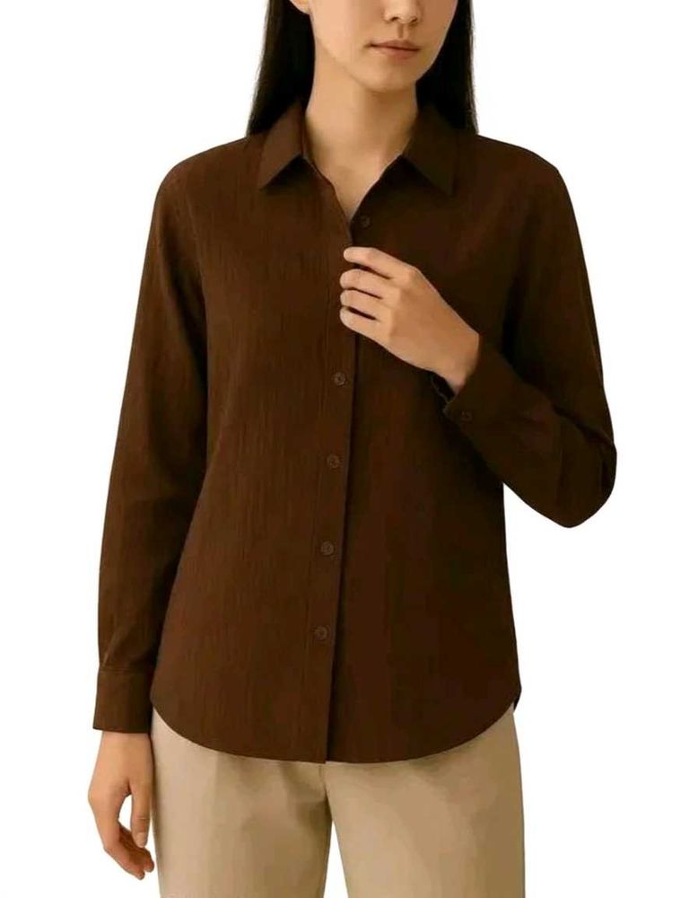 Brown Long Sleeve Shirt all sizes
