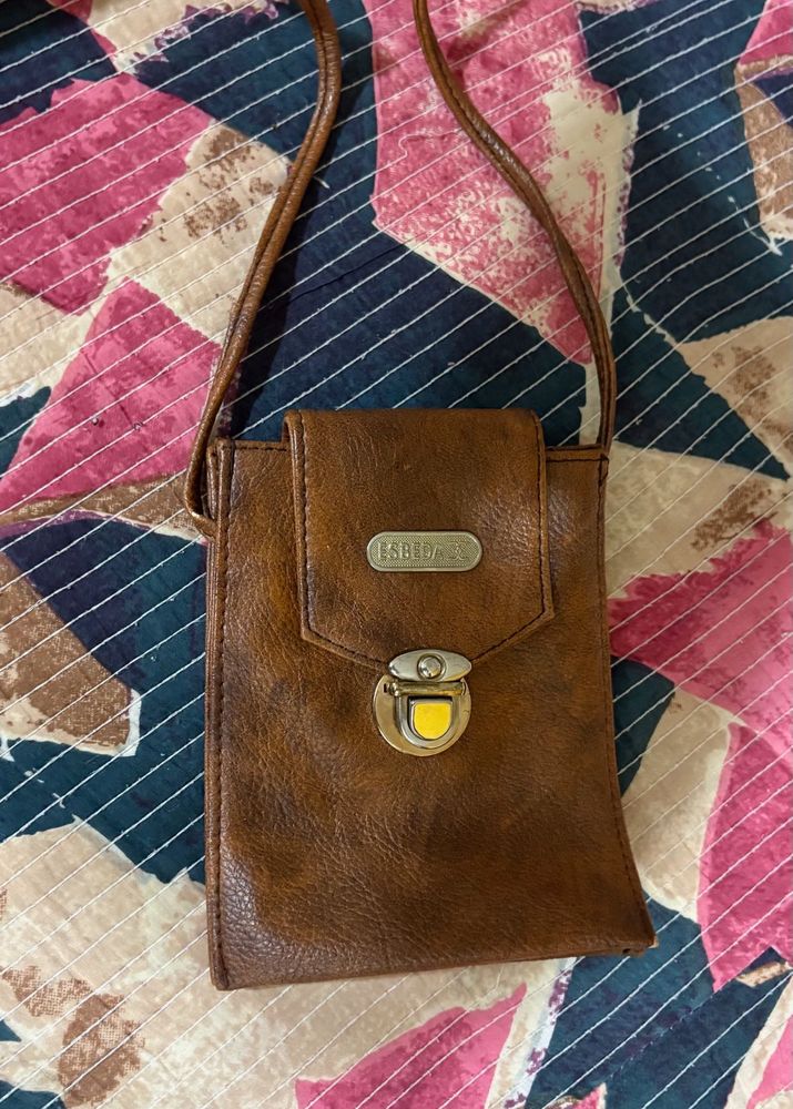 Esbeda Brown Crossbody Bag