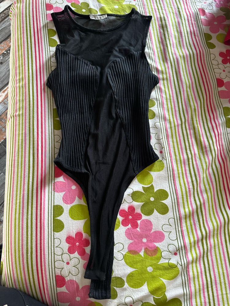 Zara Black Bodysuit - Size Small