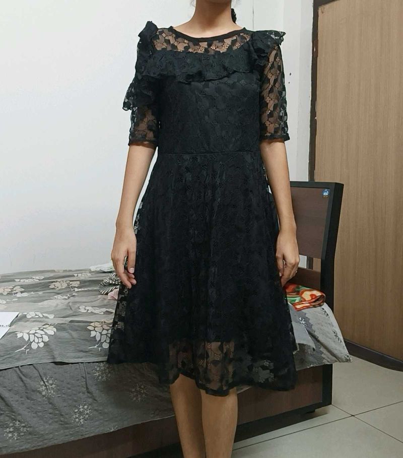 Black Net Dress
