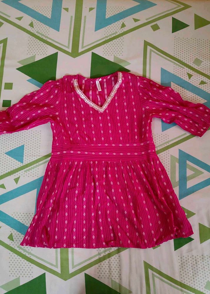 Pink Printed Blouse