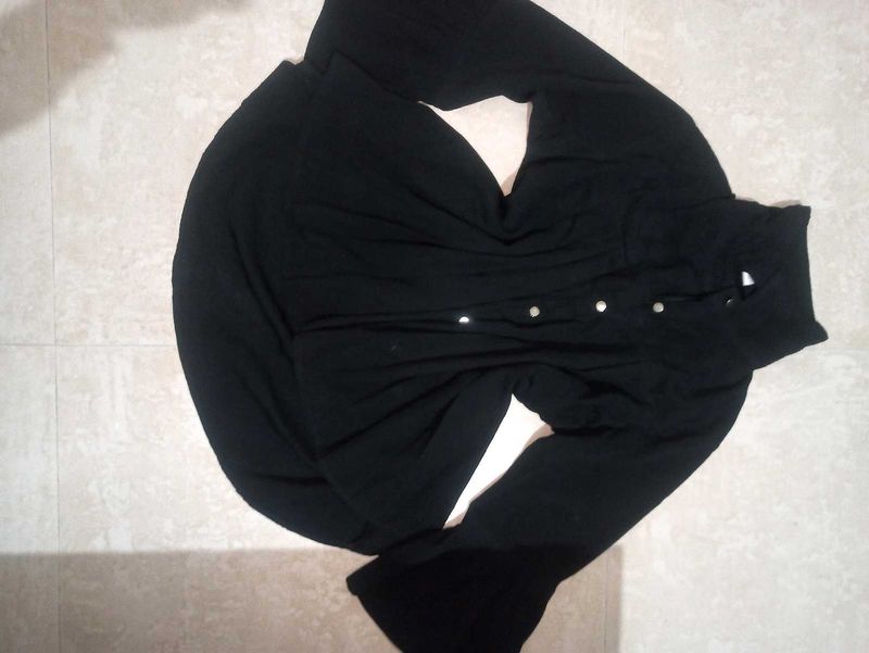 Black Collar Top