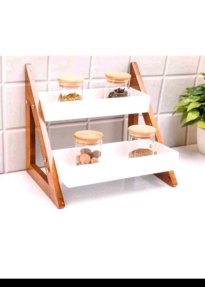 Wooden Countertop Spice Rack-sealed Pack