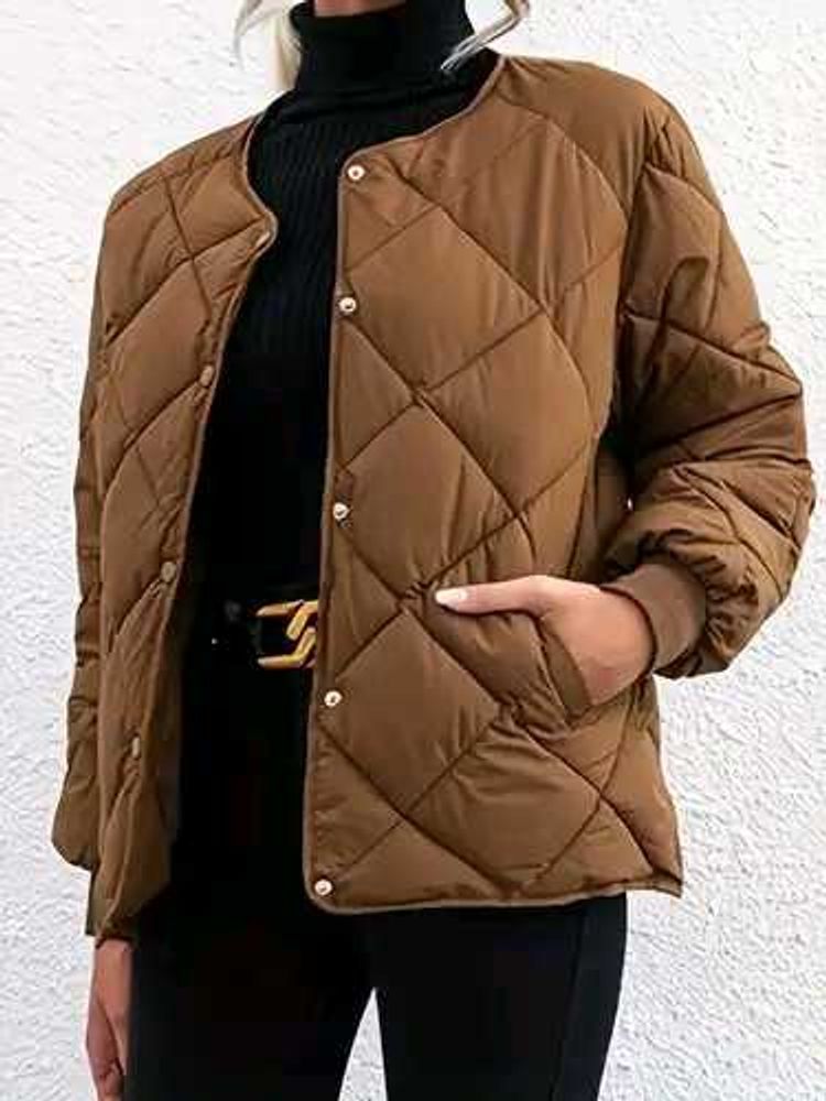 Quilted Brown Jacket