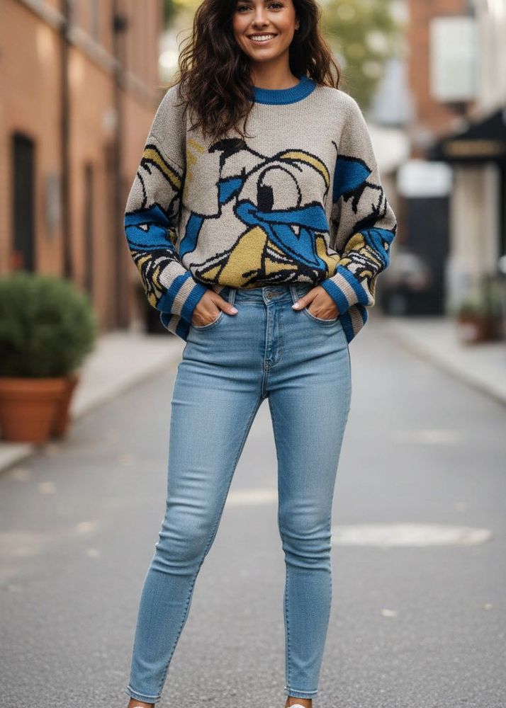 🇷🇺 Donald Duck Imported Graphic Knit Sweater