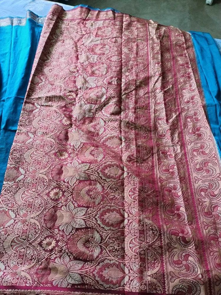 Elegant Pink Banarasi Saree