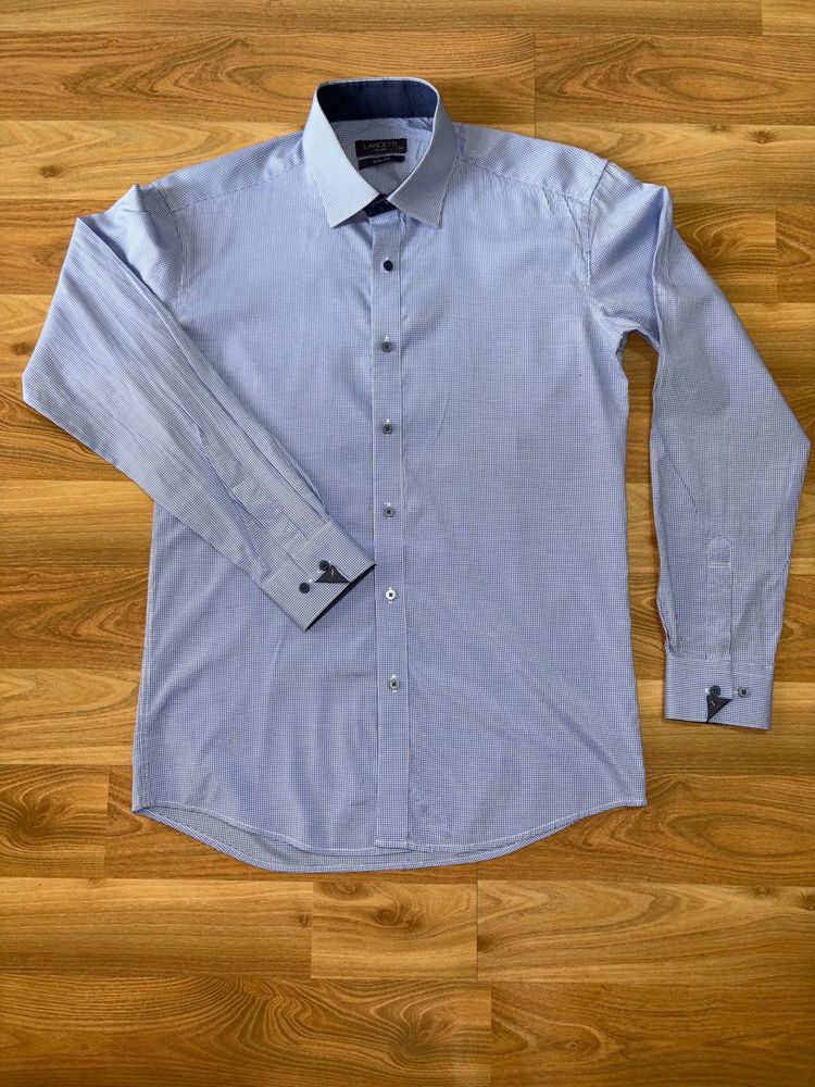 Lancetti Milano Blue Patterned Shirt