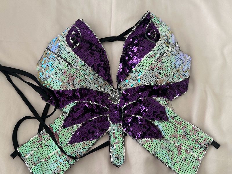 Beautiful butterfly y2k sequin top