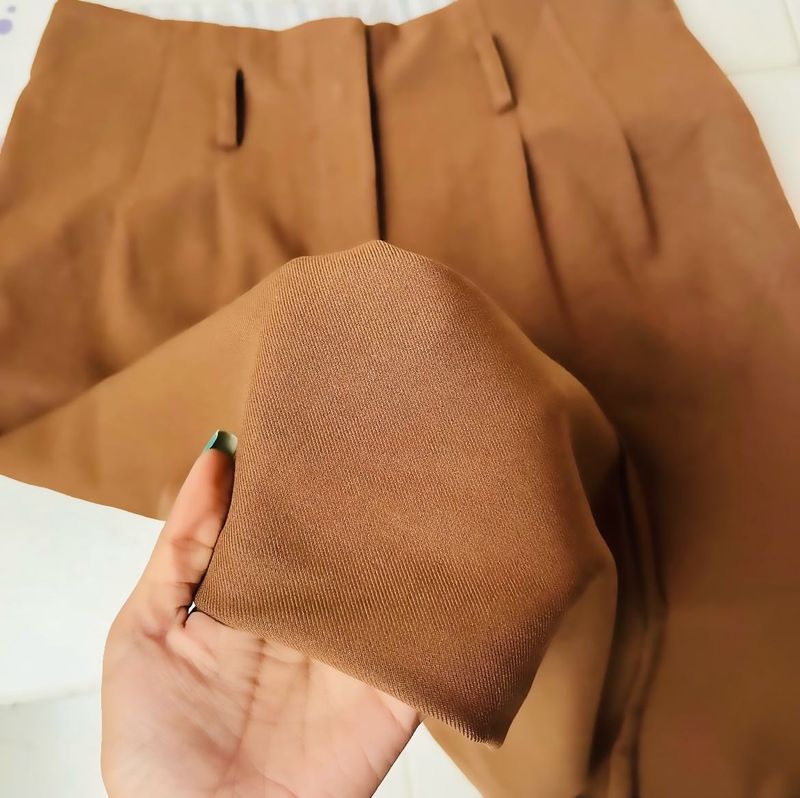 Laure Max Brown High Waist Trouser Pant
