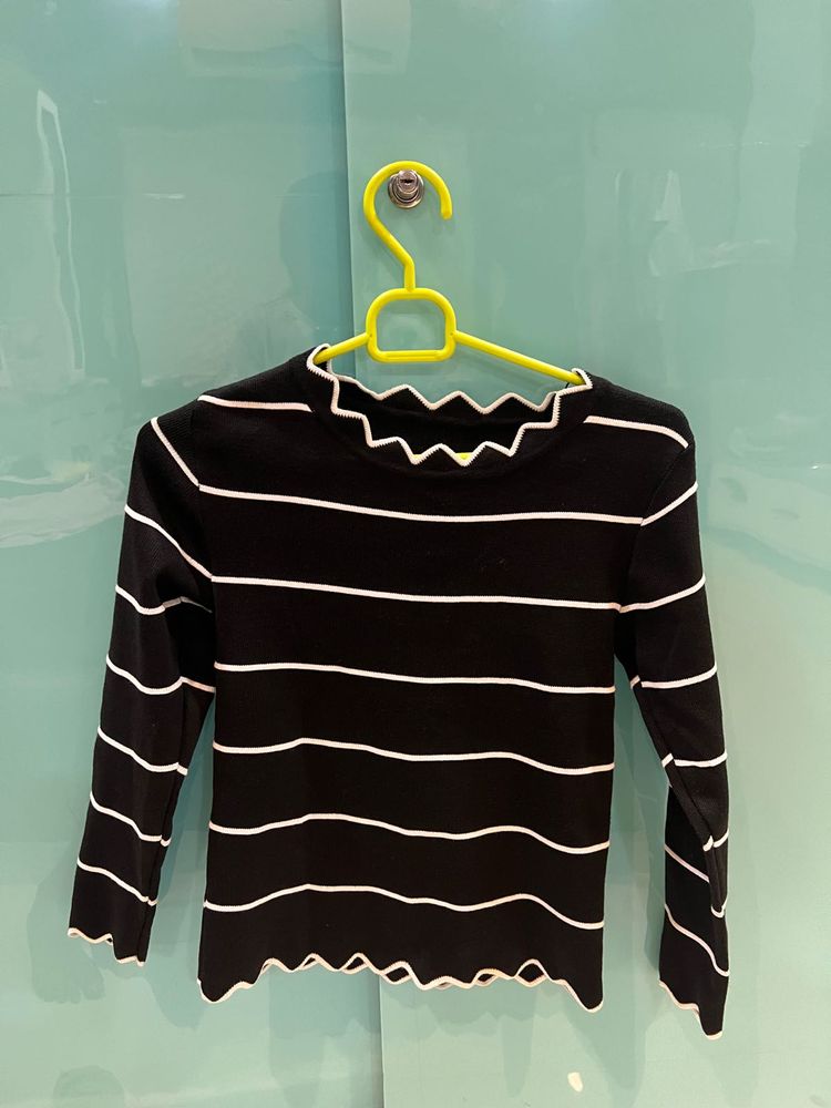 Striped Long Sleeve Top