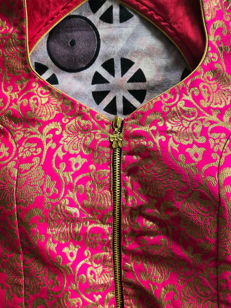 Pink &amp; Gold Blouse