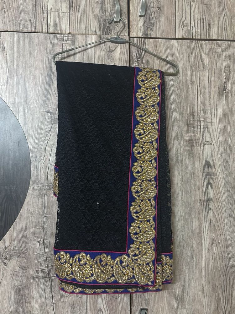 Elegant Black Saree
