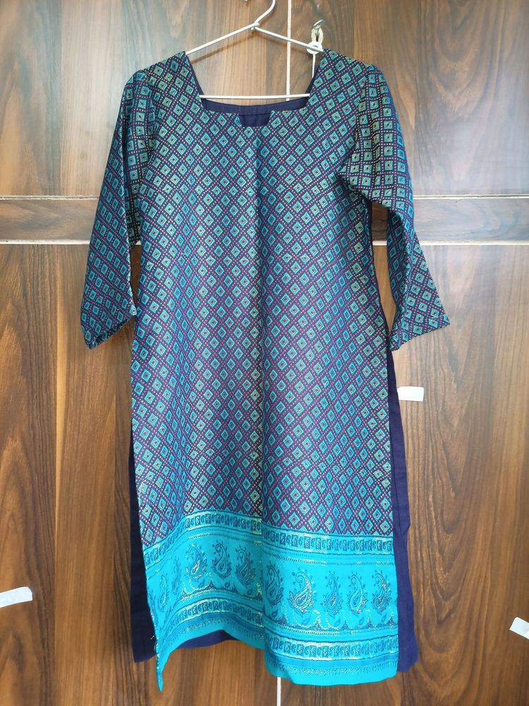 Kashmiri  Blue Suit