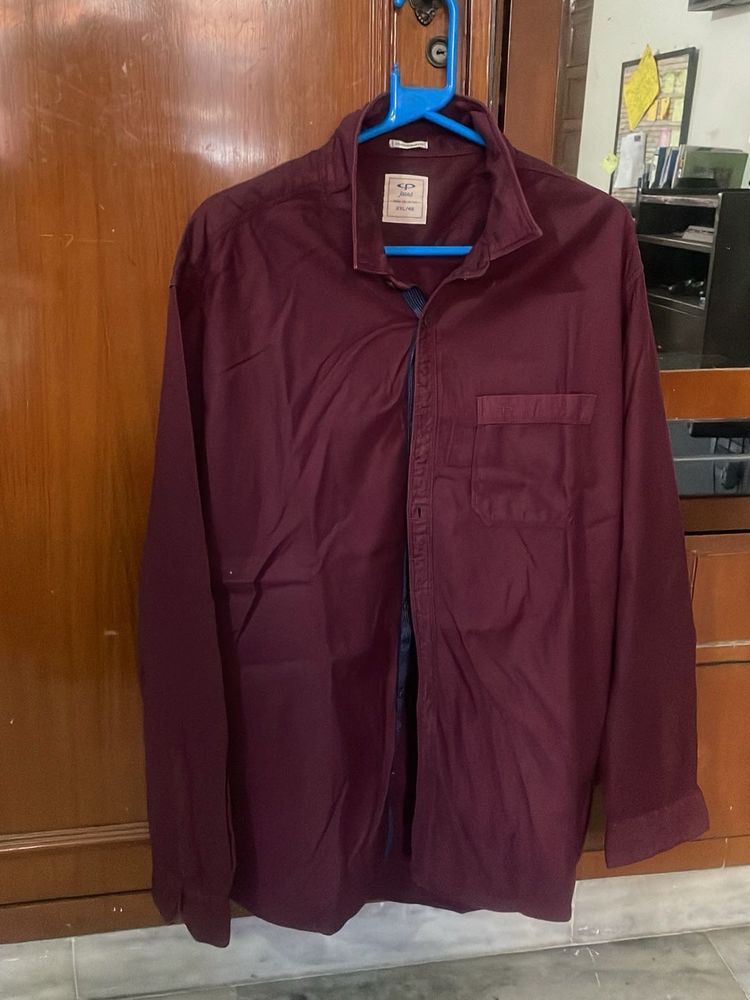 Maroon Casual Shirt