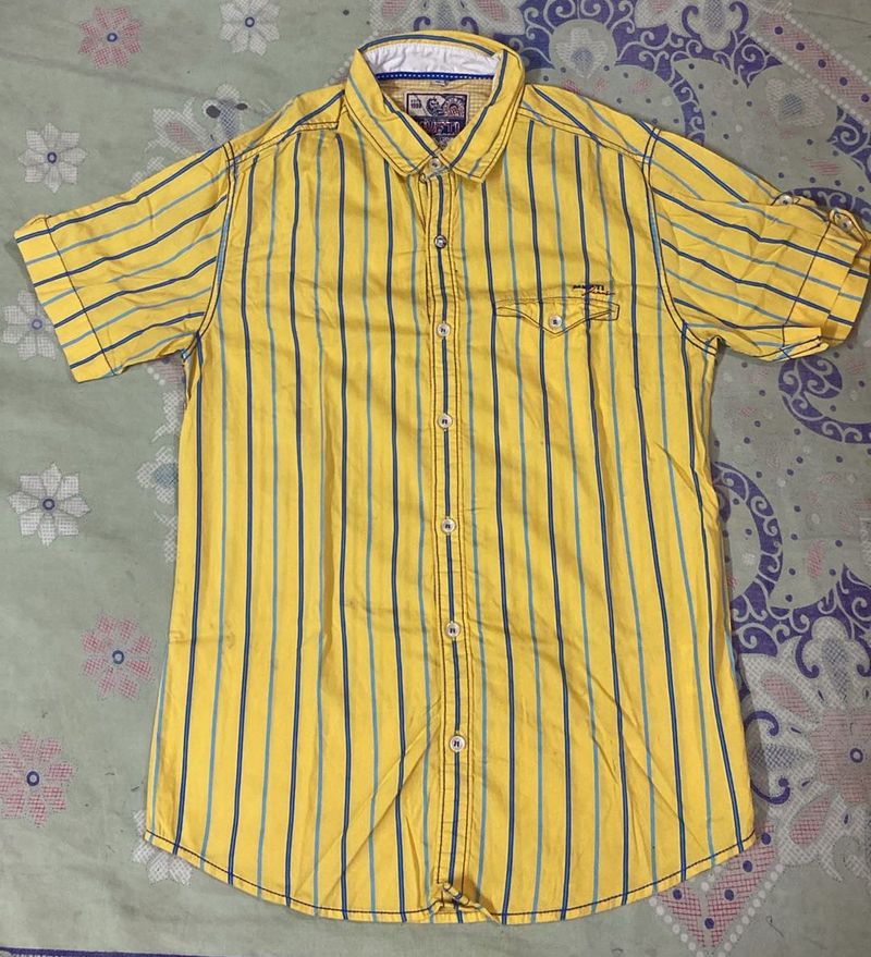Striped Yellow Shirt