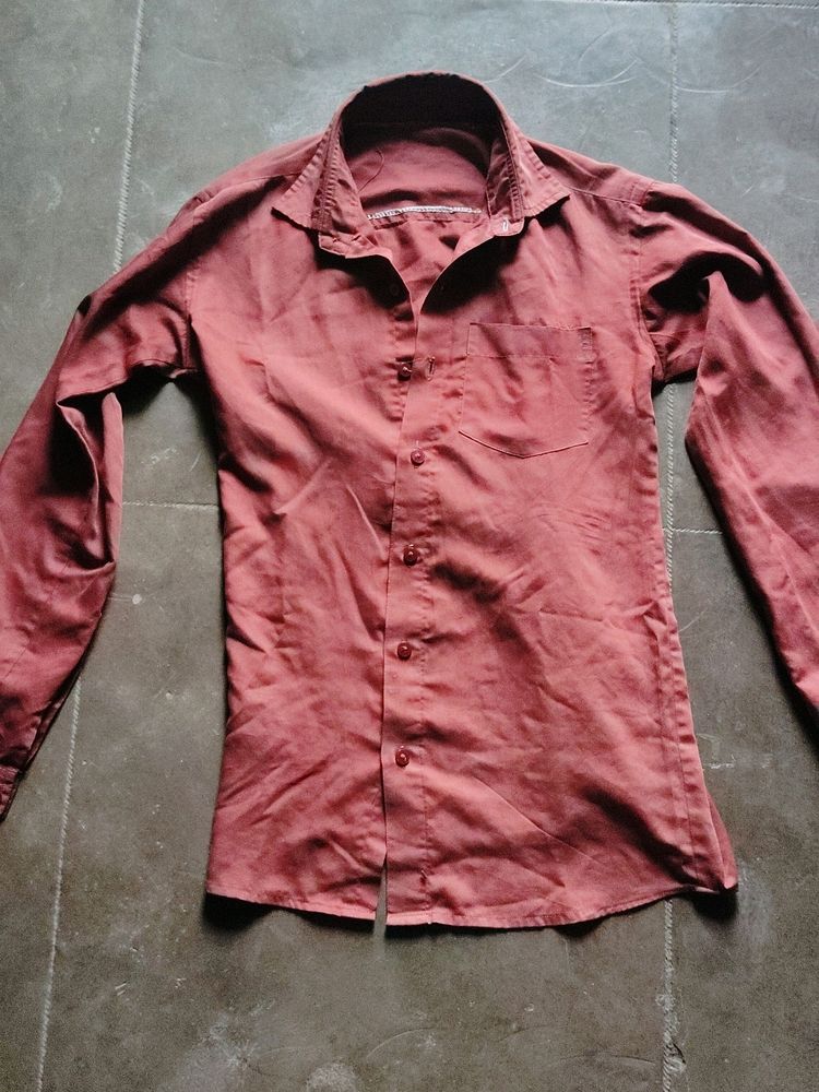 Mens Solid Formal Shirt Shir