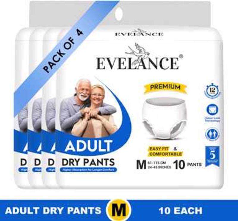 Evelance Adult Dry Pants - Medium (10 Count)