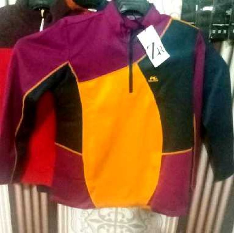 Color Block Pullover Jacket