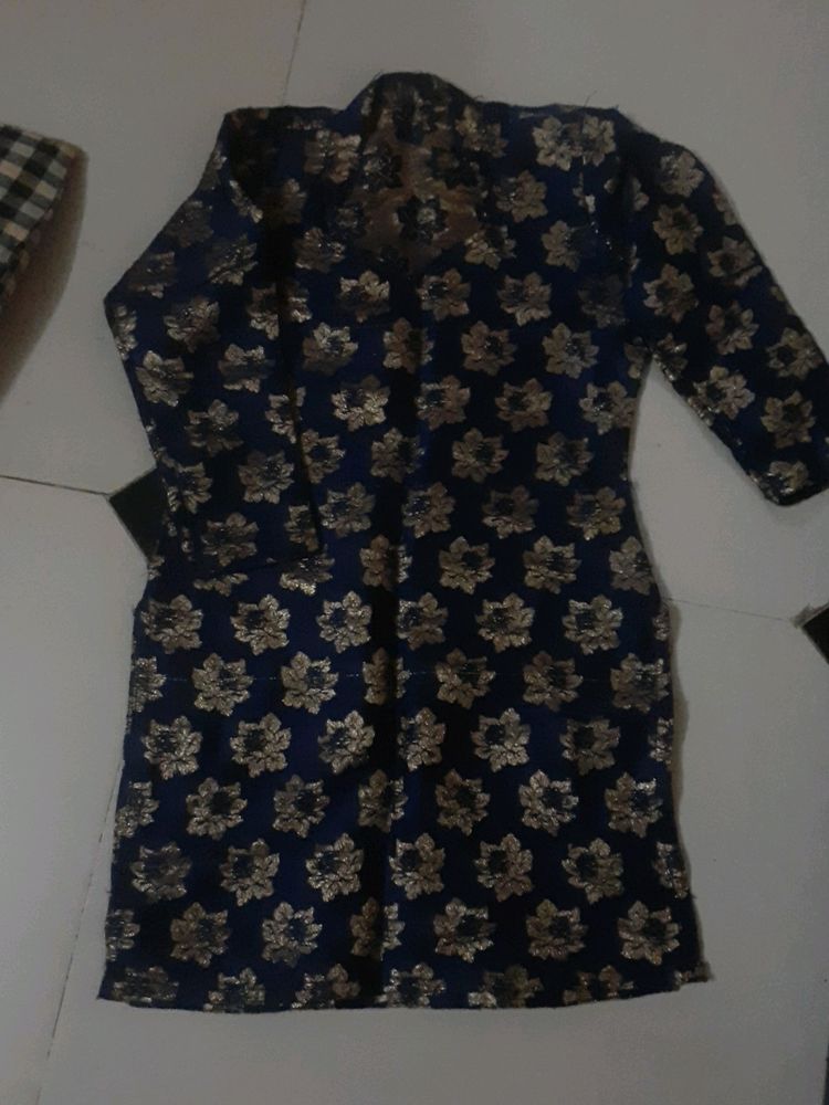 blue color kurti