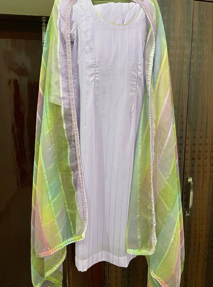 Lavender Salwar Suit &amp; Dupatta