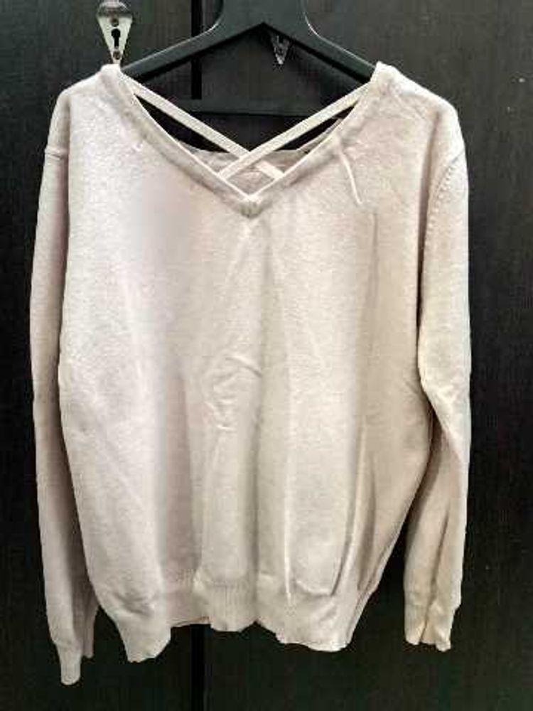 ✨ Cozy Glitter Knit Top w/ Criss-Cross Neck ✨