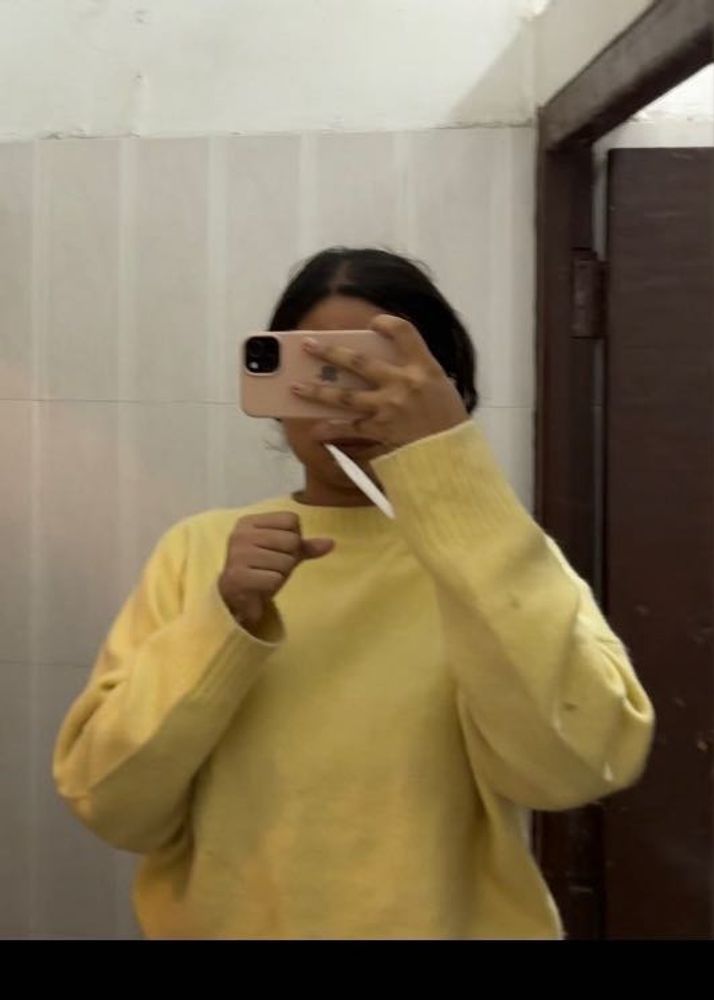 Zara Yellow Knit Sweater