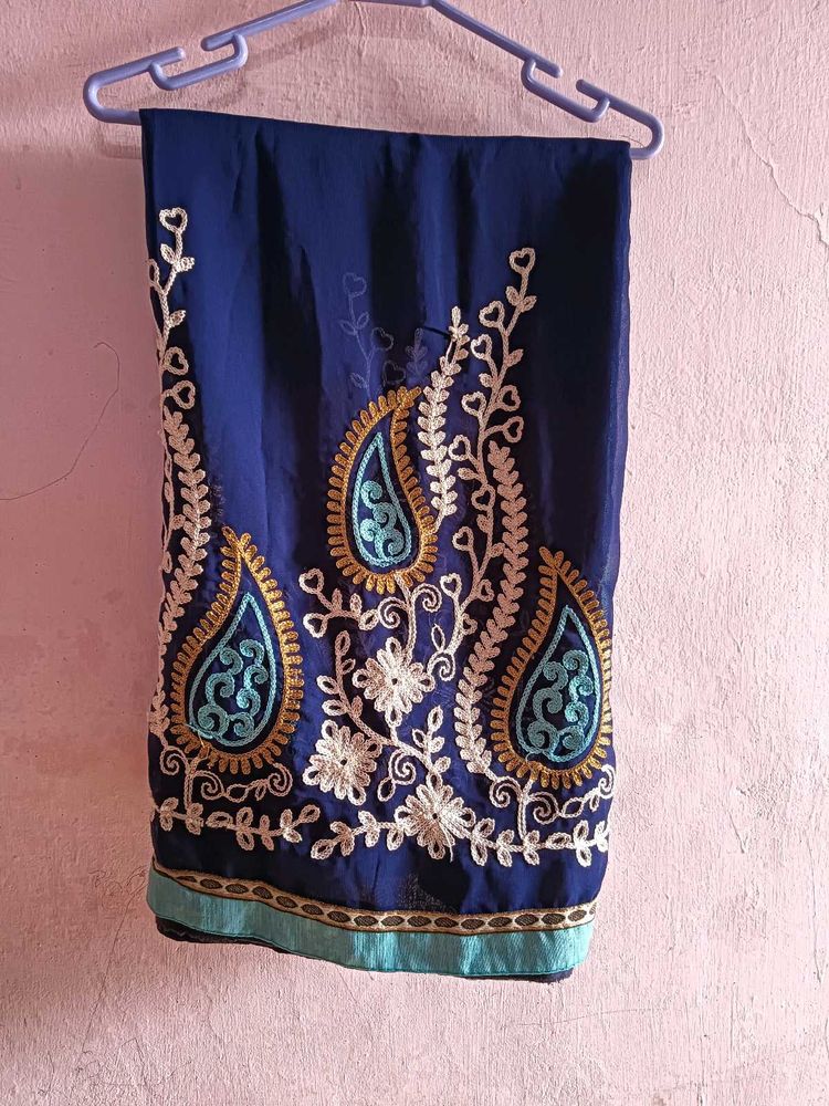 Blue Saree
