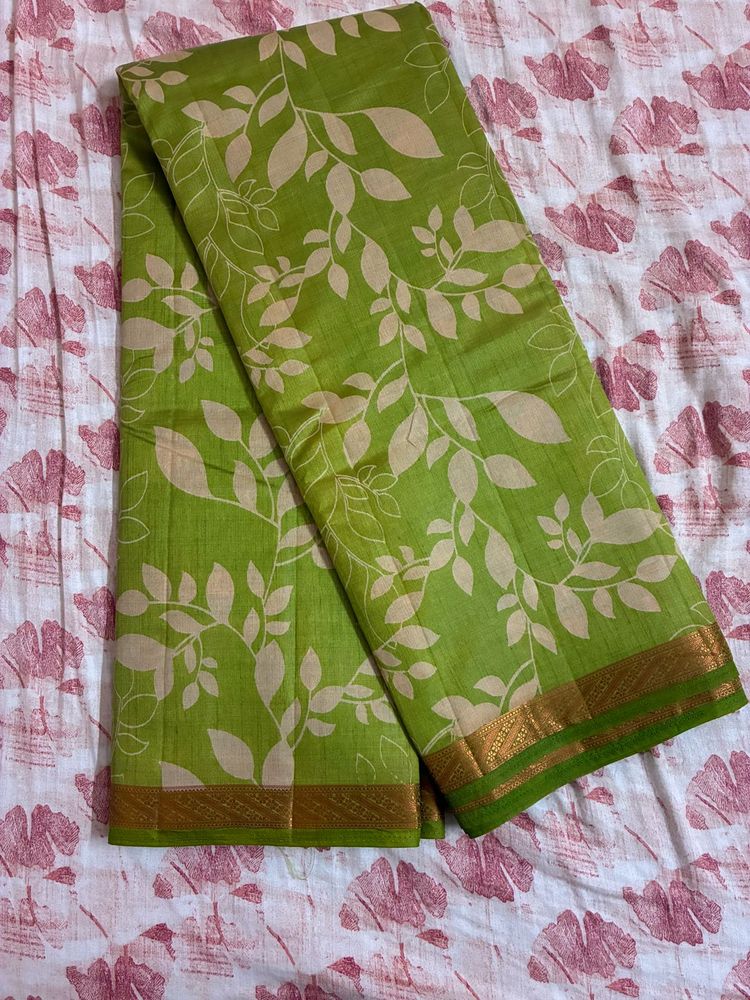 New Green Color Art Silk Saree